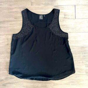 Rock n Shine Reitmans sleeveless blouse beaded accent XXL